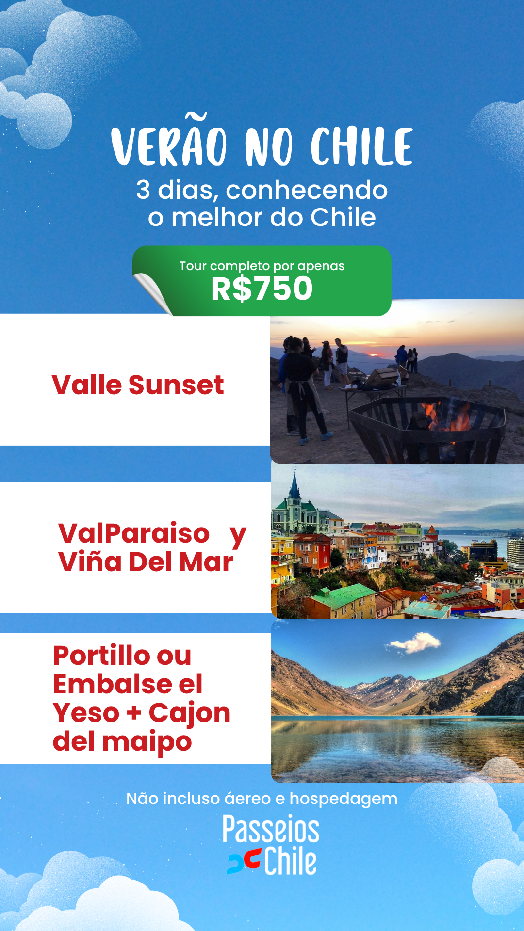 Pacote de Verão - 3 dias